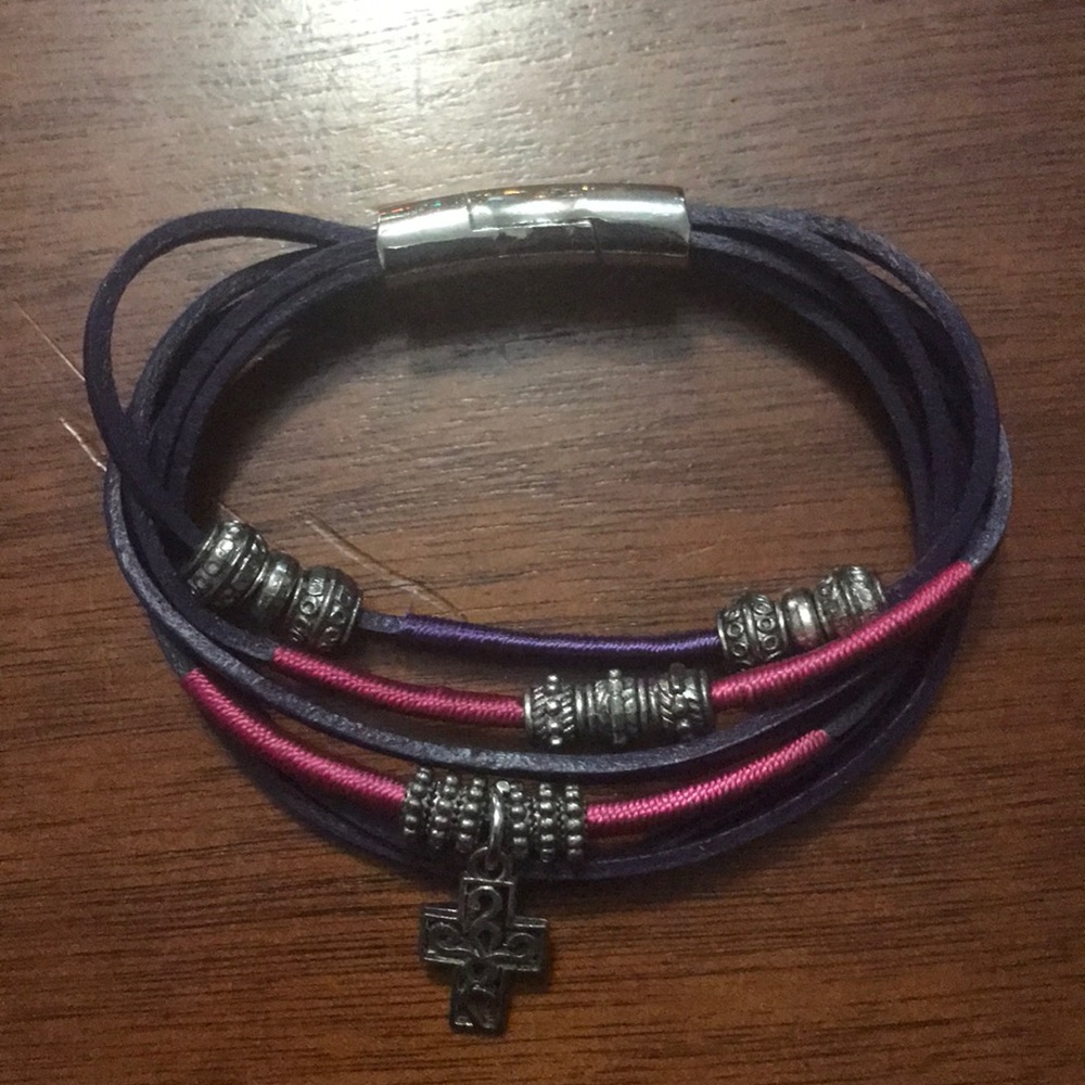 Magnetic Bracelet with Cross